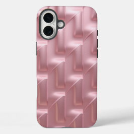 Stilvolle Pink Geometric Muster iPhone Case