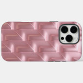 Stilvolle Pink Geometric Muster iPhone Case (Rückseite (Horizontal))