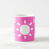 Stilvolle Pink Good Morning Sun Tee Tasse (Mittel)