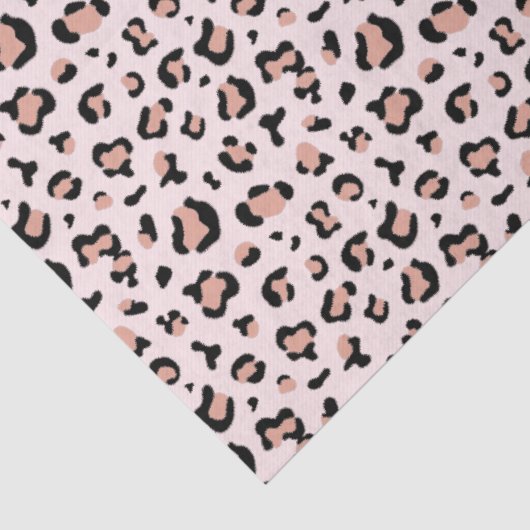 Stilvolle Pink Leopard Print Business Packaging Seidenpapier (Ausschnitt)