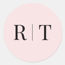 Stilvolle Pink Monogram Wedding