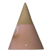 Stilvolle Pink Pearlescent Geburtstagsparty Hat Partyhütchen (Rechts)