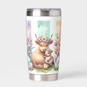 Stilvolle Pinselstrich Osterhochland Kuh 20oz Thermobecher (Vorderseite)