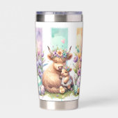 Stilvolle Pinselstrich Osterhochland Kuh 20oz Thermobecher (Rückseite)