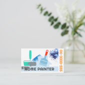 Stilvolle Pinselstrich Visitenkarte (Stehend Vorderseite)