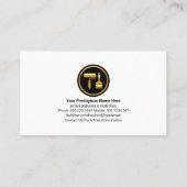 Stilvolle Pinselstrich Visitenkarte (Rückseite)