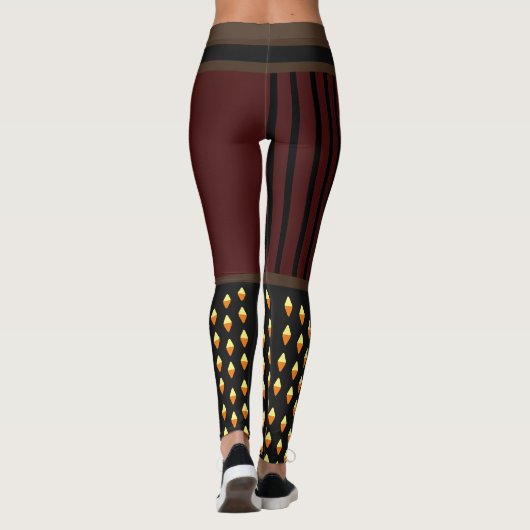 Stilvolle Pirate Halloween-Kostüme Leggings (Rückseite)