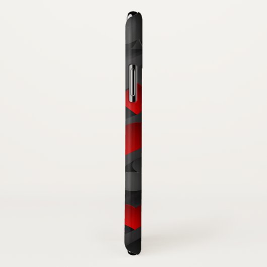 Stilvolle Poker-Anzug auf Black Monogram Case-Mate iPhone Hülle (Hinten/Rechts)