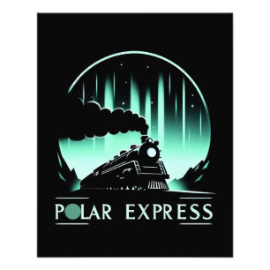 Stilvolle Polar Express Bahn Fotodruck