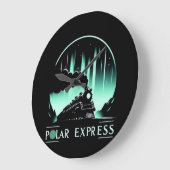 Stilvolle Polar Express Bahn Große Wanduhr (Winkel)