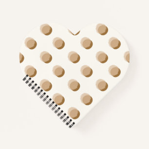 Stilvolle Polka Dots warm neutral Notizblock