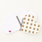 Stilvolle Polka Dots warm neutral Notizblock (Innenseite)
