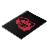 Stilvolle polnische Flagge Notizblock (Linke Seite)