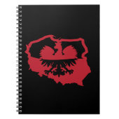 Stilvolle polnische Flagge Notizblock (Vorderseite)