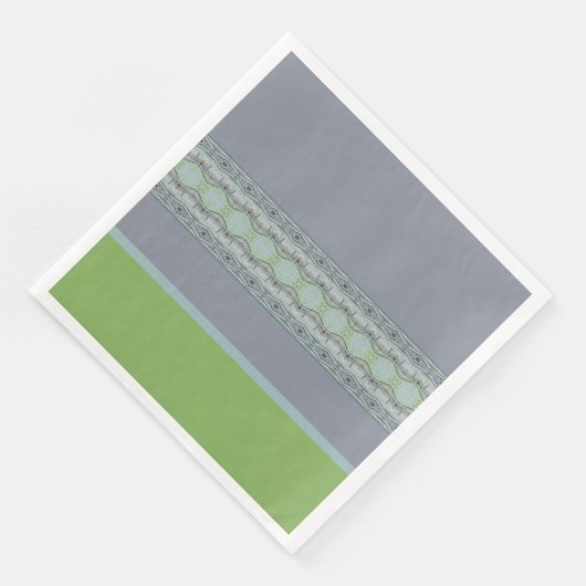 Stilvolle Printwerbung mit Grün Serviette (Ecke)