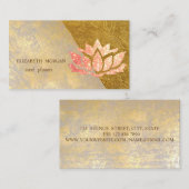 Stilvolle Profi-Imitate Gold Lotus Visitenkarte (Vorne/Hinten)