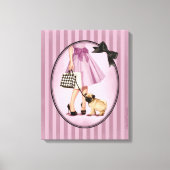 Stilvolle Promenade Leinwanddruck (Vorderseite)