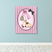 Stilvolle Promenade Leinwanddruck (Insitu (Holzboden))