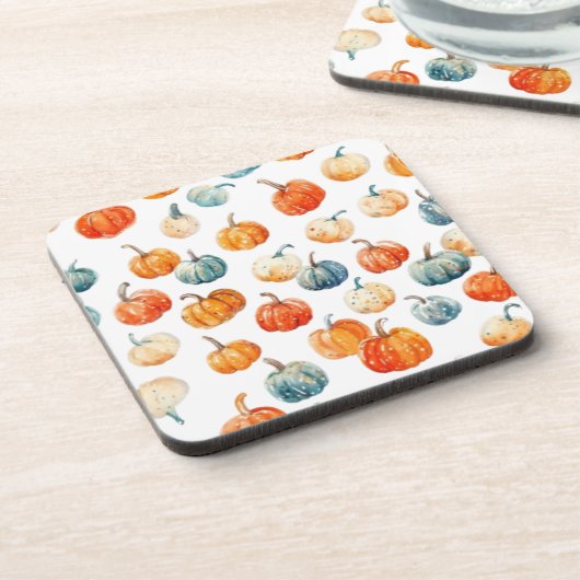 Stilvolle Pumpkins Getränkeuntersetzer (Linke Seite)