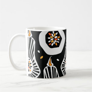 Stilvolle Pumpkins Saatgut: Nahtloses Design Kaffeetasse