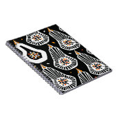 Stilvolle Pumpkins Saatgut: Nahtloses Design Notizblock (Rechte Seite)