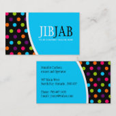 Stilvolle Punkte - Visitenkarte (Vorne/Hinten)