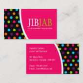 Stilvolle Punkte - Visitenkarte (Vorne/Hinten)