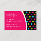 Stilvolle Punkte - Visitenkarte (Rückseite)