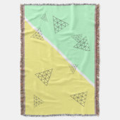 Stilvolle Pyramid Triangle Geometry Pastel Decke (Vorderseite Vertikal)