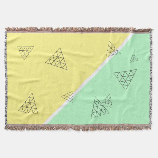 Stilvolle Pyramid Triangle Geometry Pastel Decke (Vorderseite)