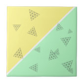 Stilvolle Pyramid Triangle Geometry Pastel Fliese (Vorderseite)
