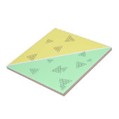 Stilvolle Pyramid Triangle Geometry Pastel Fliese (Seite)