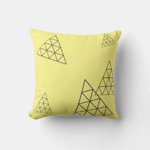 Stilvolle Pyramid Triangle Geometry Pastel Kissen