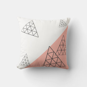 Stilvolle Pyramid Triangle Geometry Pastel Kissen