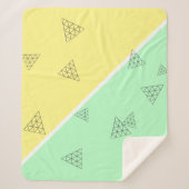 Stilvolle Pyramid Triangle Geometry Pastel Sherpadecke (Vorderseite)