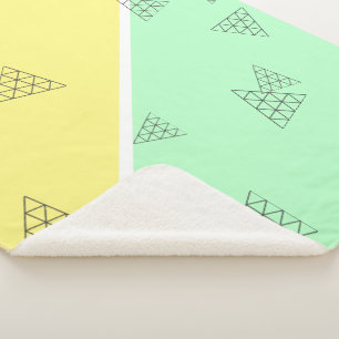 Stilvolle Pyramid Triangle Geometry Pastel Sherpadecke