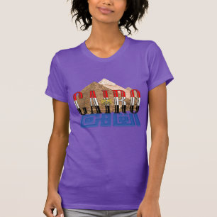 Stilvolle Pyramiden in Kairo Ägypten T-Shirt