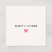 Stilvolle QR Code Wedding RSVP Card, Online-Antwor Begleitkarte (Rückseite)