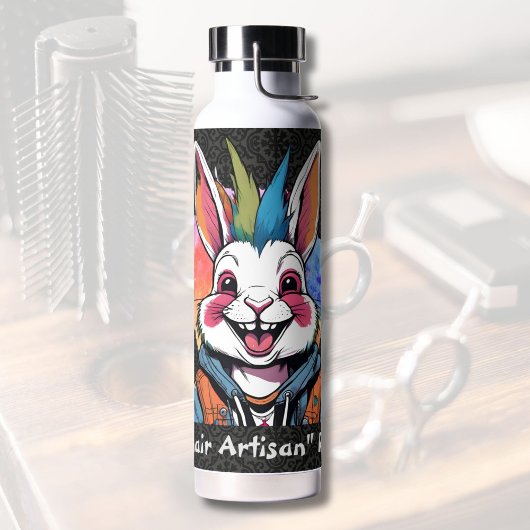 Stilvolle Rabbit-Geschenke für Friseur-Friseur-Sty Trinkflasche