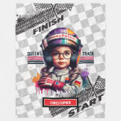 Stilvolle Racing Formel 1 Kleines Girl-Geschenk Fleecedecke (Vorderseite)