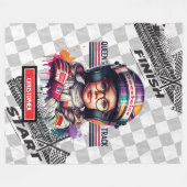 Stilvolle Racing Formel 1 Kleines Girl-Geschenk Fleecedecke (Vorderseite (Horizontal))