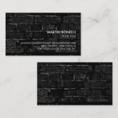 Stilvolle, raffinierte Wall Brick Business Card Visitenkarte (Vorne/Hinten)