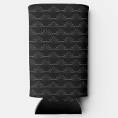 Stilvolle Rahmen Schwarz Monogram Selters Dosenkühler (Rückseite)