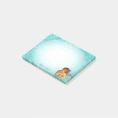 Stilvolle Raphael Cherub on Light Blue Gradient Post-it Klebezettel (angewinkelt)