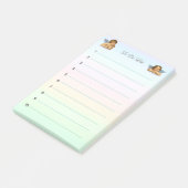 Stilvolle Raphael Cherubs auf Pastel Shades Post-it Klebezettel (angewinkelt)