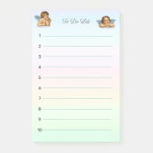 Stilvolle Raphael Cherubs auf Pastel Shades Post-it Klebezettel (Vorderseite)