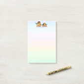 Stilvolle Raphael Cherubs auf Pastel Shades Post-it Klebezettel (Auf Schreibtisch)