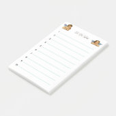 Stilvolle Raphael Cherubs auf Weiß Post-it Klebezettel (angewinkelt)