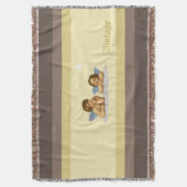 Stilvolle Raphael-Pubs in Elfenbein- und Brauntöne Decke (Vorderseite Vertikal)