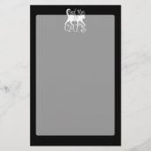 Stilvolle Real Men Liebe Schwarze Dekoration Briefpapier (Vorderseite)